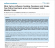 Preview image of journal article What Factors Influence Smoking Prevalence and Smoke Free Policy Enactment across the European Union Member States